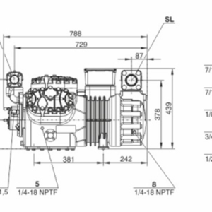 Компрессор Bitzer 6FE-44Y